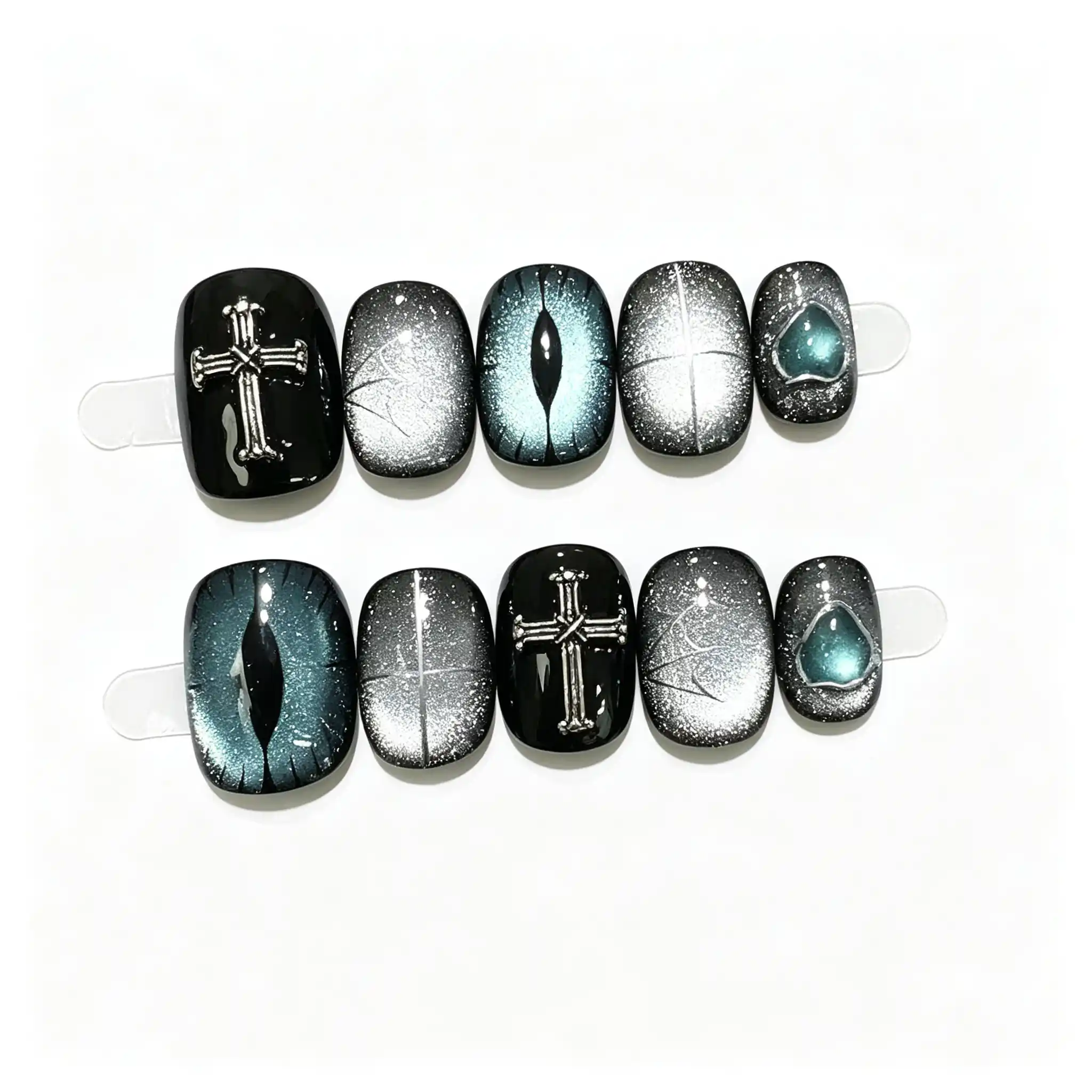 gadgets-cat-eye-press-on-nails-01 Cat Eye Press-On Nails - Image 1