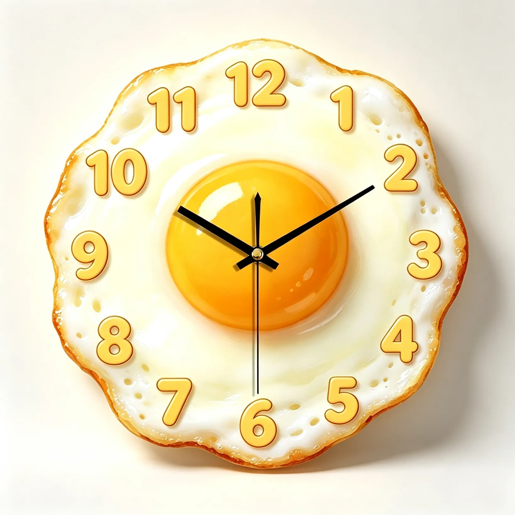 home-decor-fried-egg-clock-01 Fried Egg Wall Clock - Image 1