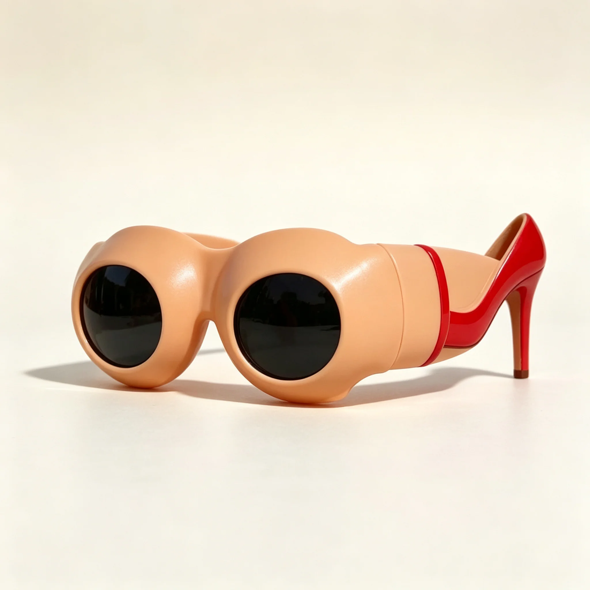party-novelty-shoe-sunglasses-01 High Heel Sunglasses - Image 1